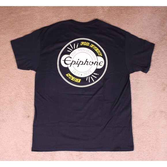 Gibson Epiphone 150th Anniversary For Every Stage T-Shirt  (L) - NEW W/OUT TAGS! - Picture 1 of 7